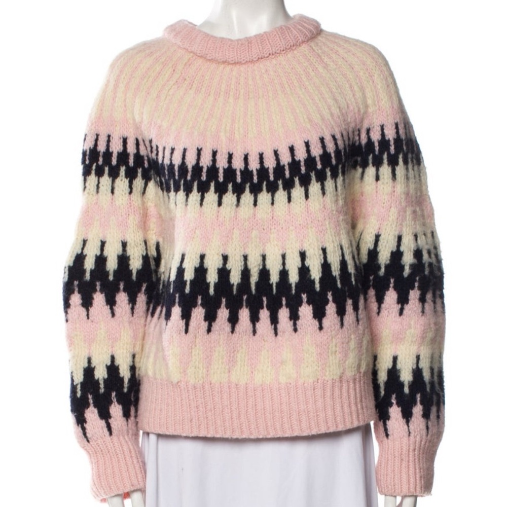 Gucci Pink and Black Patterned Women's Sweater